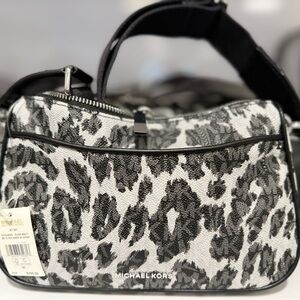Michael Kors Black and Gray Women's Bag